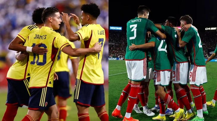 Mexico y Colombia, un partido amistoso con realidades distintas