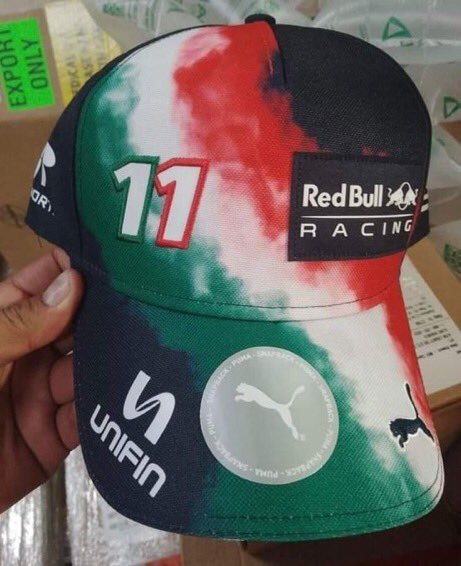 Filtran gorra que 'Checo' Pérez utilizaría en el GP de México