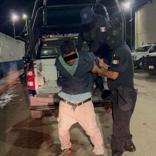 Peligroso asaltante es detenido por la Policía Municipal de Monclova