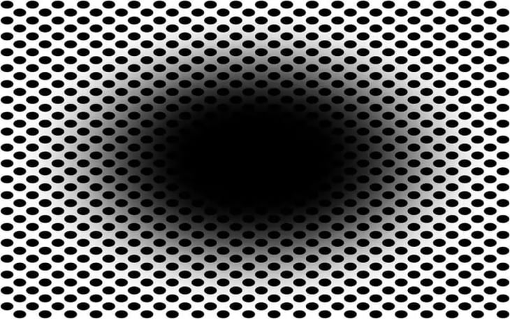 Esta ilusión óptica te adentra en un agujero negro