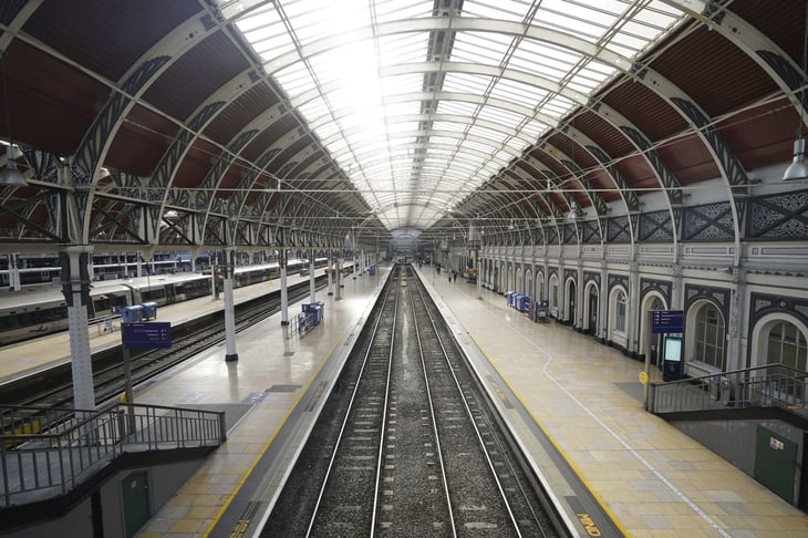 Gran huelga de trenes en el Reino Unido por la inflación