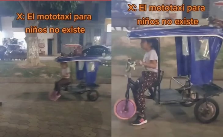 El mototaxi para niños sí existe y es viral en TikTok