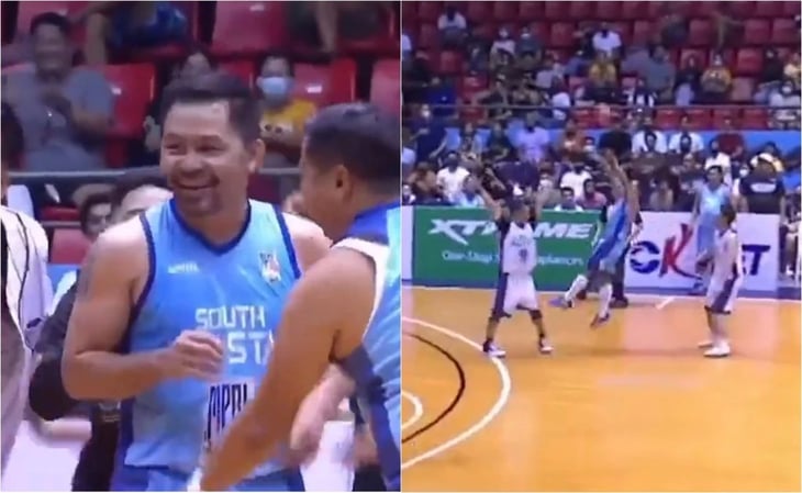 VIDEO: La impactante jugada de Manny Pacquiao en un partido de basquetbol