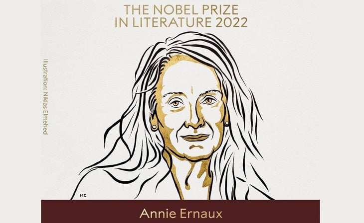 Otorgan Premio Nobel de Literatura 2022 a Annie Ernaux