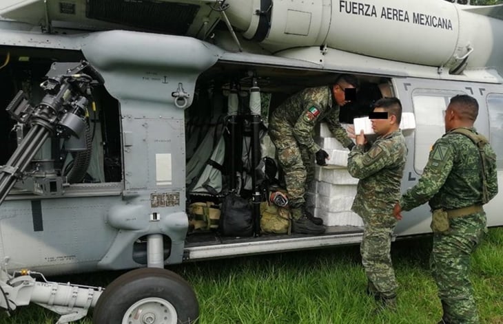 Ejército asegura aeronave y 340 kilos de posible cocaína en Chiapas