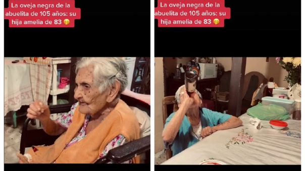 Amelia tiene 83 años y su mamá de 105 todavía la regaña