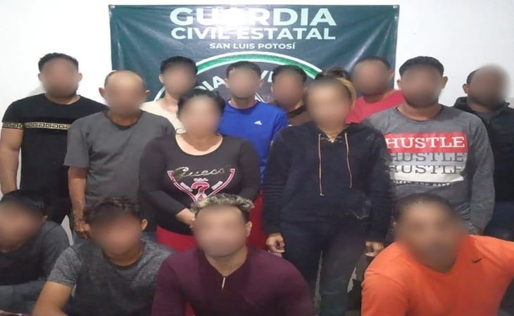 Tras enfrentamiento armado, rescatan a 14 migrantes cubanos en San Luis Potosí