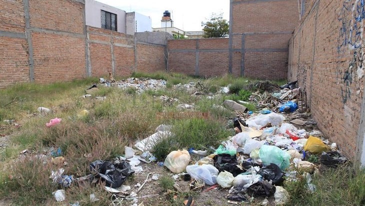 Ciudadanos de Monclova utilizan lotes baldíos como basureros clandestinos 