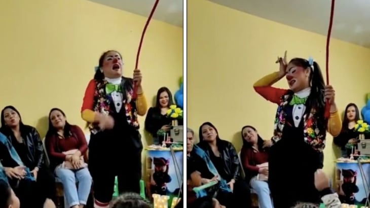  VIDEO: Niño expone a su papá infiel en show de fiesta infantil