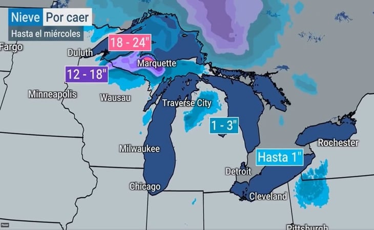 ¿Primeras nevadas? Reportan nieve, ráfagas de viento y cortes de energía en Michigan