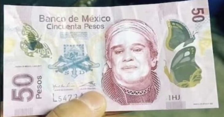 Falso que estén circulando billetes de 50 pesos con el rostro