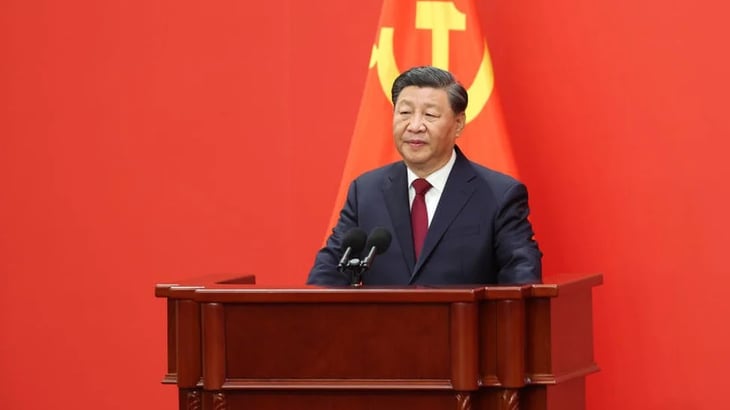 Xi Jinping va por tercer mandato como secretario general del Partido Comunista de China