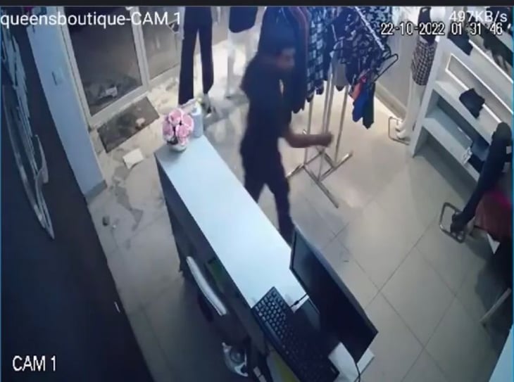 Sujetos roban más de 50 mil pesos en ropa en boutique