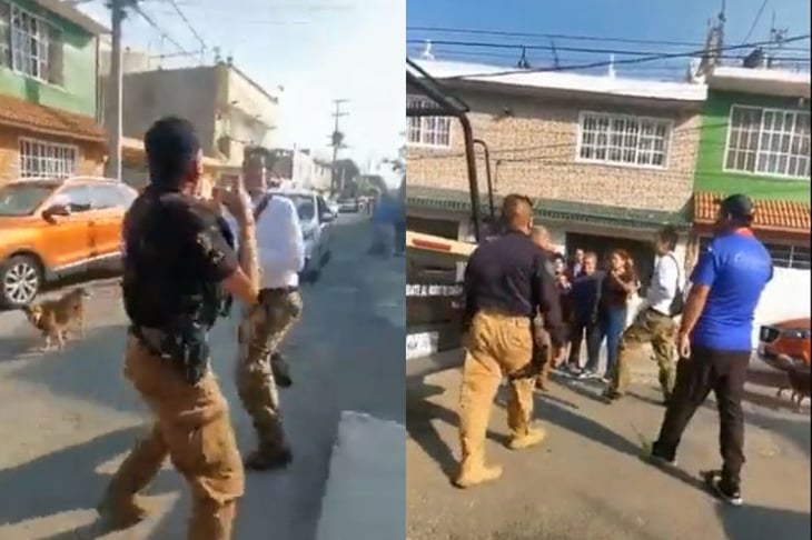 “Rífate un tiro carnal”: captan pelea entre policía y ciudadano en calles de Ecatepec