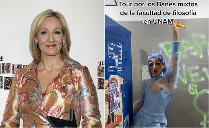 'Garabatea amenazas de muerte'; J.K. Rowling, creadora de Harry Potter, reacciona a video de drag en baños mixtos de la UNAM