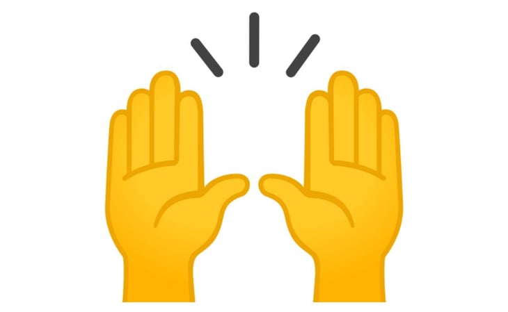 Whatsapp: ¿Cómo y cuándo usar el emoji de las manos levantadas?