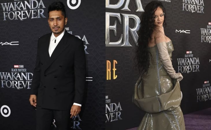 Tenoch Huerta y Rihanna roban los reflectores en la premiere de Black Panther: Wakanda Forever