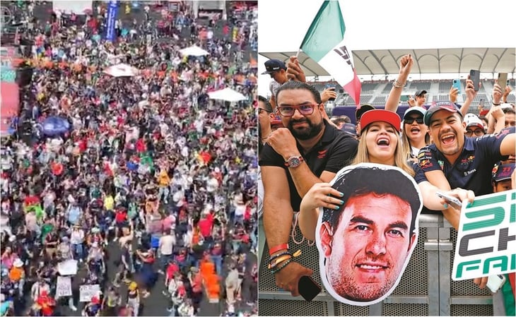 Afición baila 'Payaso de rodeo' en el GP de México