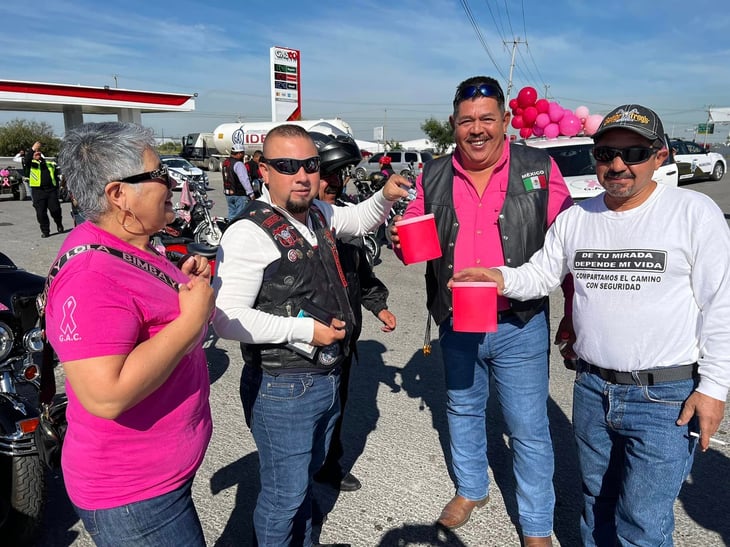 Asociación de Motos de la Frontera realizaron rodada a favor del GAC y recabaron donativos