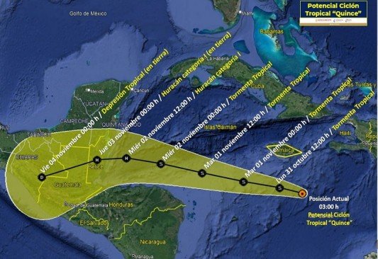 Se forma potencial ciclón número 25 en el Atlántico; podría convertirse en huracán el miércoles 