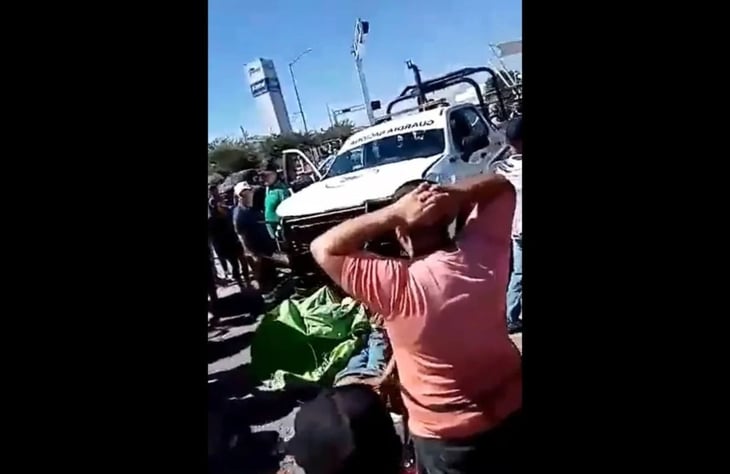 Camioneta de la Guardia Nacional arrolla y mata a un hombre en Guadalajara