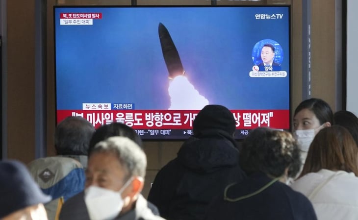 Norcorea disparó cerca de 10 misiles de distintos tipos a Corea del Sur, acusa ejército surcoreano