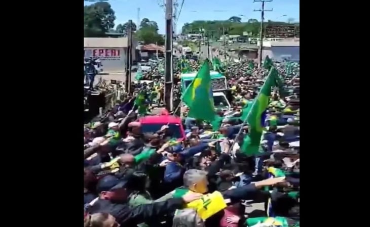 Video con simpatizantes de Bolsonaro haciendo saludo nazi desata escándalo e investigación en Brasil