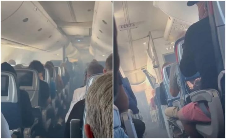 Avión aterriza de emergencia en EU tras llenarse de humo por falla en motor