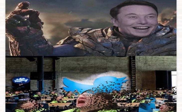 En memes comparan a Musk con Thanos, ante despidos masivos