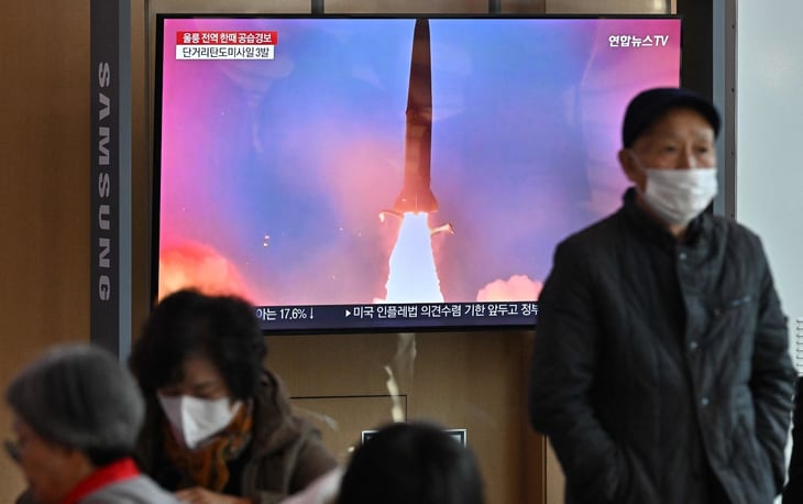Corea del Norte lanza cuatro misiles en último día de maniobras de EU y Corea del Sur