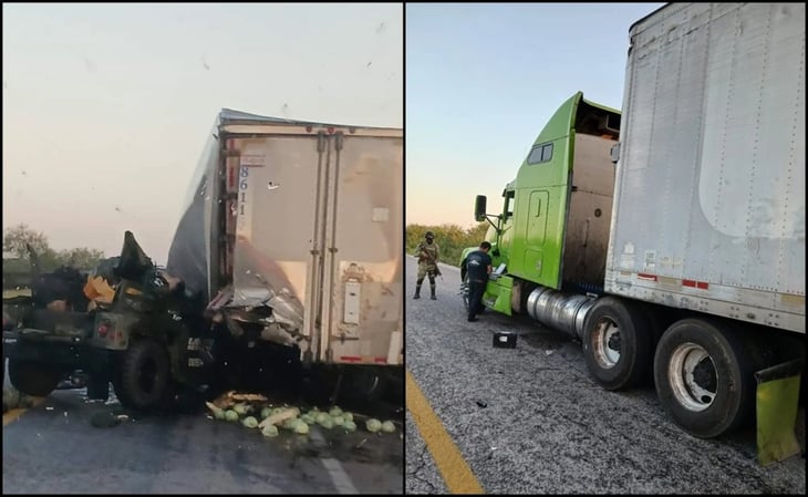 Mueren 6 militares en accidente carretero en Tamaulipas; hay 5 heridos