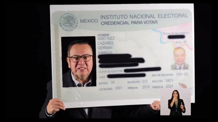 'Defiendo una credencial confiable, no chafa ni pirata', Germán Martínez respalda al INE ante reforma electoral