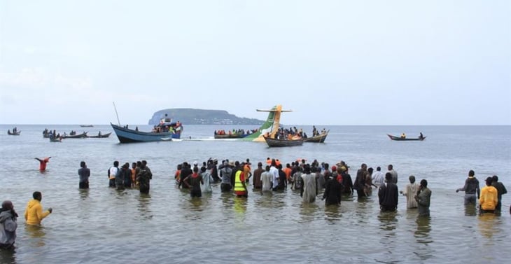Avión se estrella en Tanzania; hay 19 muertos
