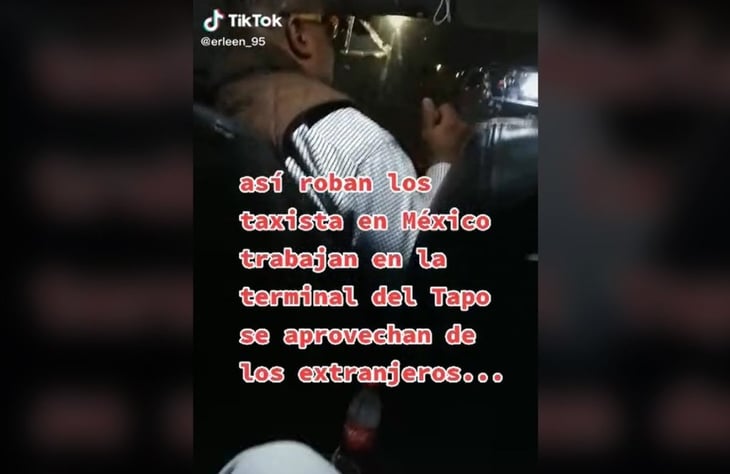 VIDEO: Taxista de la TAPO se aprovecha de extranjeros, les cobra 2 mil 400 pesos por viaje de 5 minutos 
