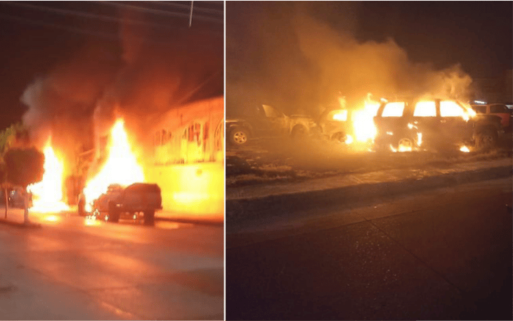 Violencia en Guanajuato: Reportan incendio de vehículos y tiendas en 5 municipios 