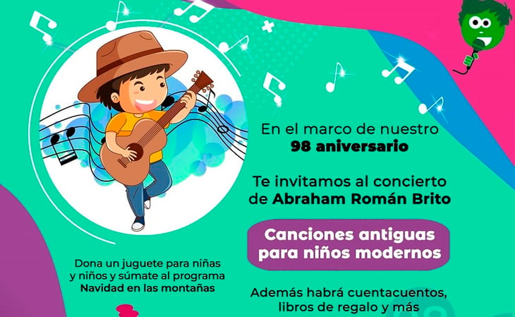 “Canciones antiguas para niños modernos”, un concierto gratis y para toda la familia