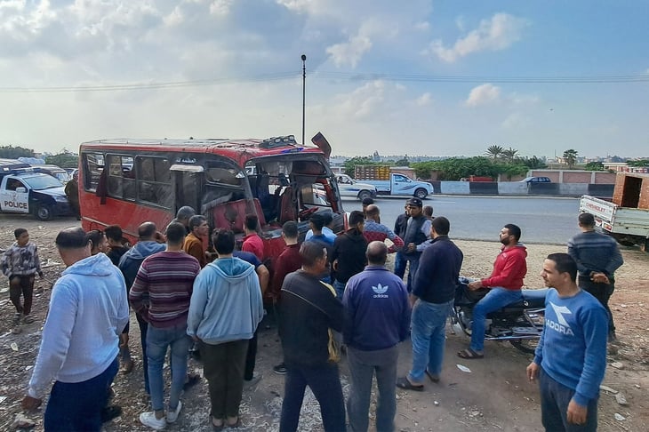 Accidente de autobús en Egipto deja 19 muertos