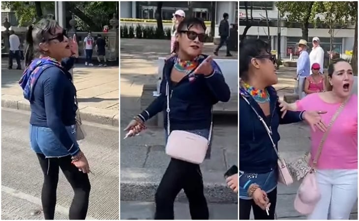 '¡Bola de nacos!': Diputada trans de Morena persigue a manifestantes en marcha para defender al INE