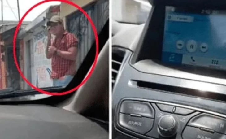 Hombre sale de su auto para escuchar mensaje de su amante y el Bluetooth lo delata