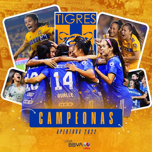 Tigres campeona quinto título de Liga MX Femenil