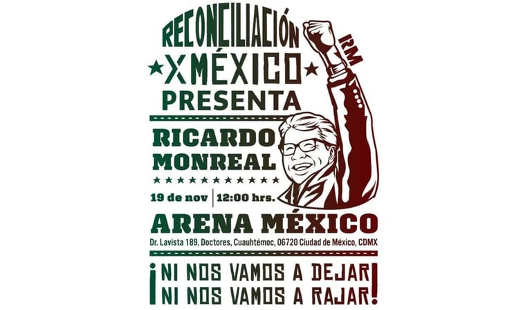 Ricardo Monreal anuncia presentación de su Plan de Reconciliación Nacional