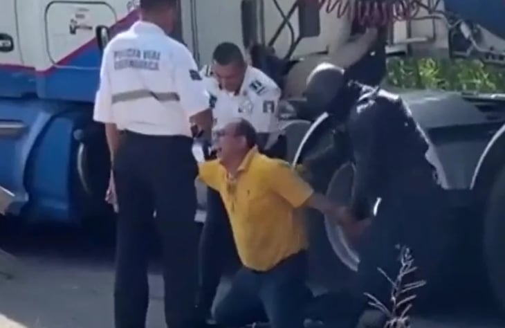 VIDEO: Pipero drogado no paraba de reír; perdió el control de unidad en el Paso Exprés