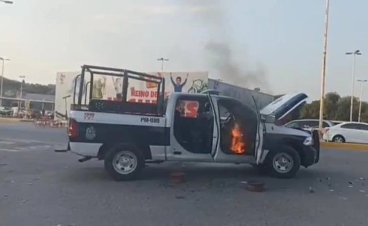 Se enfrentan policías y civiles armados en Tepeji, Hidalgo; queman una patrulla
