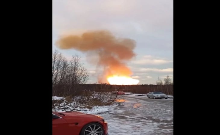 Registran explosión de gasoducto ruso cerca de San Petersburgo