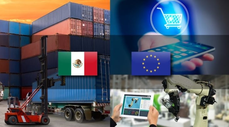 El 7% del comercio de México es  con la Unión Europea