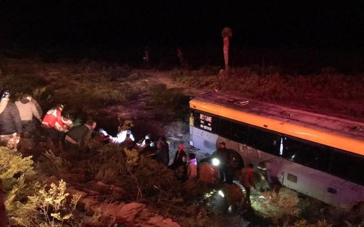 Volcadura de autobús en San Luis Potosí deja 38 lesionados de gravedad 
