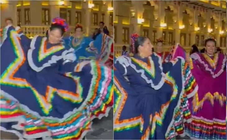 VIDEO: Bailarinas mexicanas 'invaden' la Copa del Mundo con vestimenta tradicional