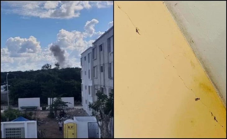 Explosión en fábrica de materiales deja varias viviendas dañadas de Umán, Yucatán