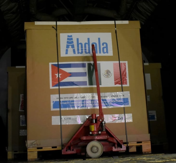 Recibe México primer embarque de vacuna Abdala contra Covid-19 de Cuba