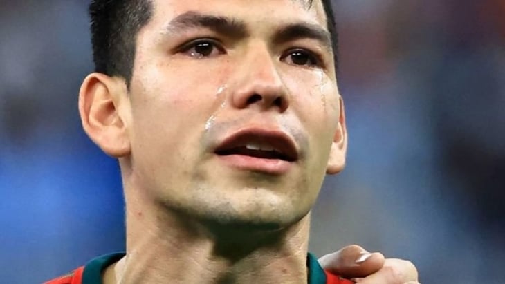 Argentina vs México: Chucky Lozano, con lagrimas en el rostro durante Himno Nacional 